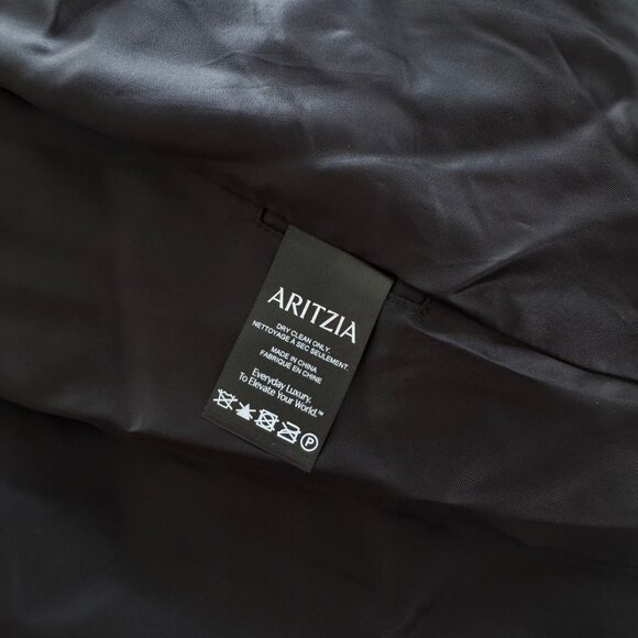NWT Aritzia TEN Banter Coat - Real Faux Fur Sz M Black - Picture 6 of 7